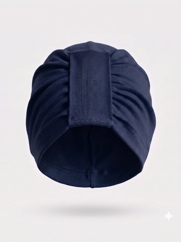 Turban Aktion Gisela Mayer plissé en bambou/viscose, bonnet et turban confortable taille unique, disponible en plusieurs coloris