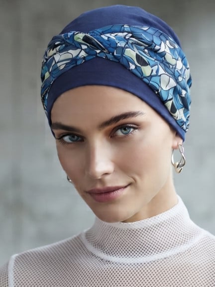 Bandeau Zoye Gisela Mayer en viscose douce, taille unique, à porter sur turban, bonnet ou perruque pour un style confortable au 