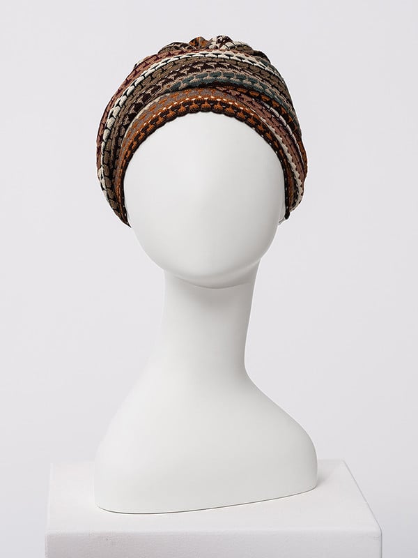 Bonnet chimio Boho Christine Headwear – Turban bohème bambou