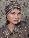 Bonnet chimio Boho Christine Headwear – Turban bohème bambou