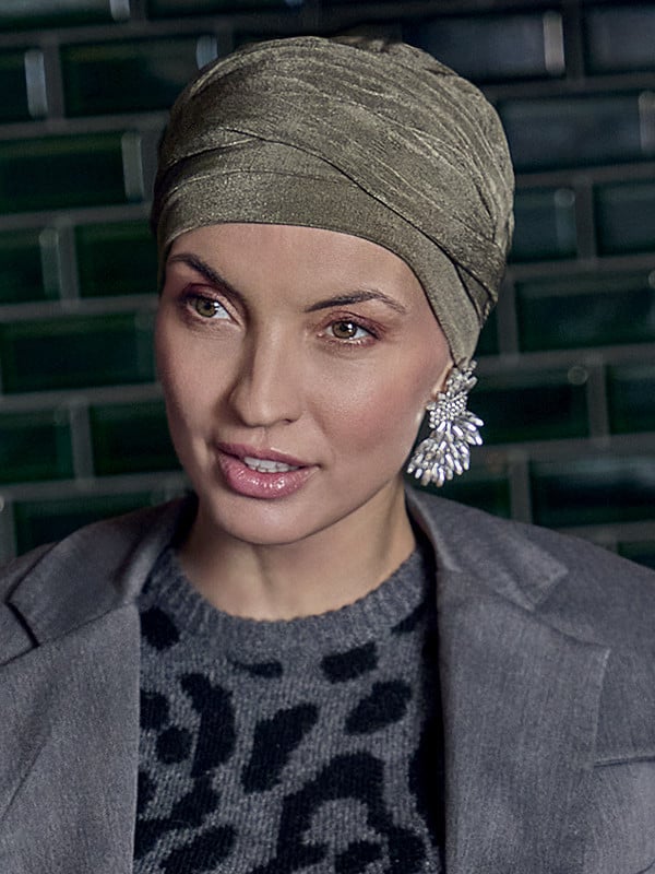Bonnet chimio Boho Christine Headwear – Turban bohème bambou