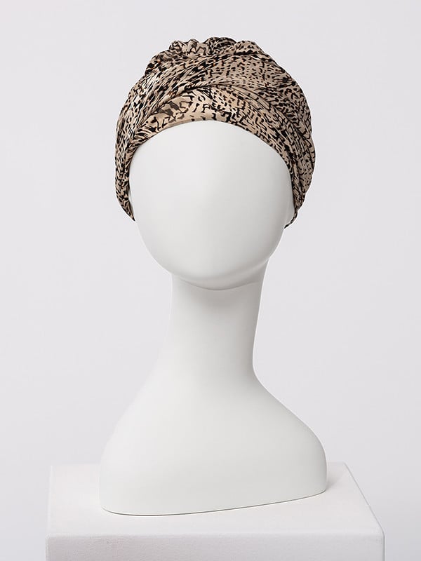 Bonnet chimio Boho Christine Headwear – Turban bohème bambou