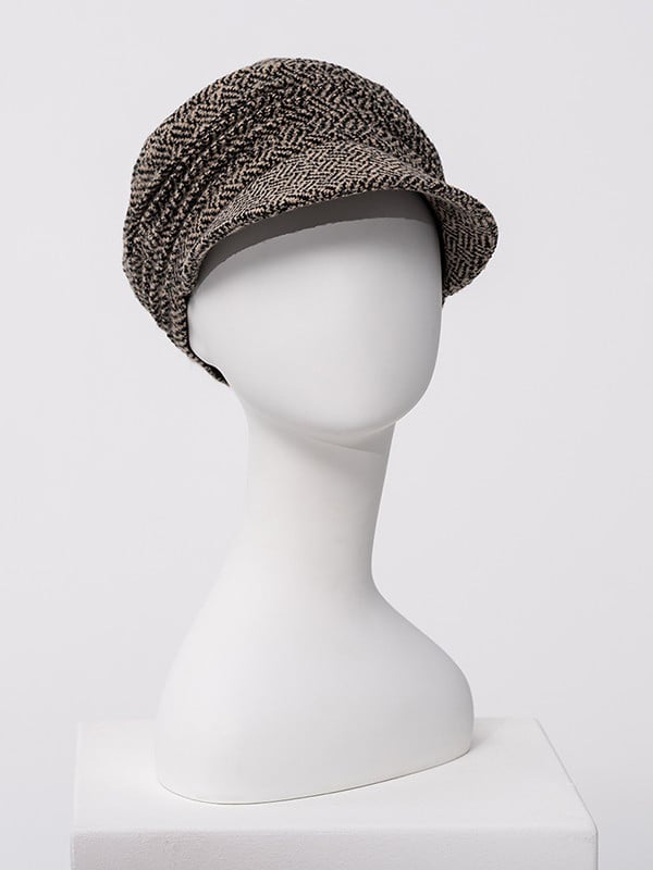 Casquette Boho Spirit Christine Headwear, capeline bohème automne/hiver à visière large, doublure coton confortable, coloris coc
