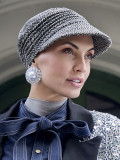 Casquette Boho Spirit Christine Headwear, capeline bohème automne/hiver à visière large, doublure coton confortable, coloris coc