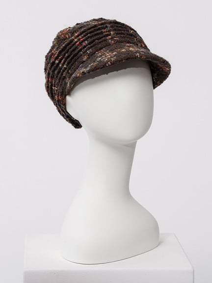 Casquette Boho Spirit Christine Headwear, capeline bohème automne/hiver à visière large, doublure coton confortable, coloris coc
