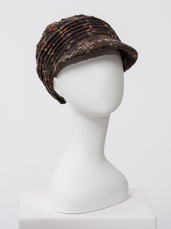 Casquette Boho Spirit Christine Headwear, capeline bohème automne/hiver à visière large, doublure coton confortable, coloris coc