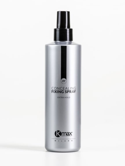 Spray fixateur Kmax 100 ml : brume fine sans gaz pour renforcer l’adhérence des microfibres, avec résistance à l’eau