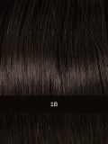 Perruque Sun Club Gisela Mayer mi-longue lisse en fibre synthétique avec lace front, carré légèrement plongeant au rendu naturel