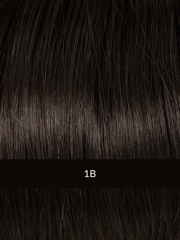 Perruque Sun Club Gisela Mayer mi-longue lisse en fibre synthétique avec lace front, carré légèrement plongeant au rendu naturel