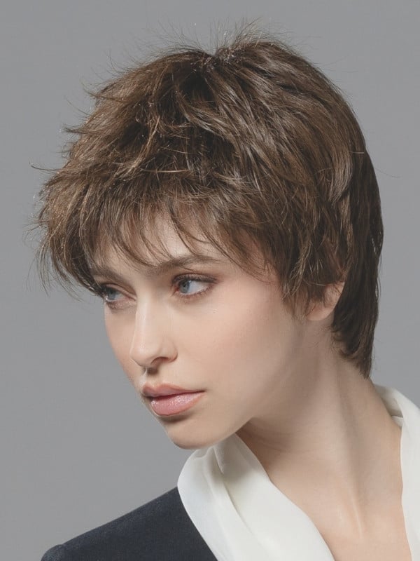 Perruque Bliss Ellen Wille coupe courte boyish en fibre synthétique avec lace front, bonnet standard et effet naturel