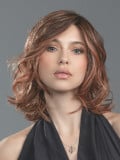 Perruque Delight Mono Part Ellen Wille carré long ondulé en fibre synthétique avec lace front extra long, effet naturel et fémin
