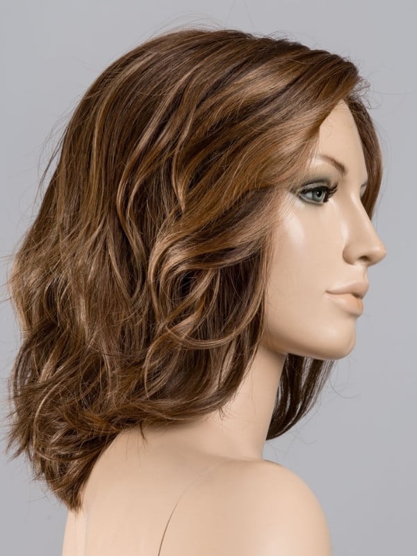 Perruque Delight Mono Part Ellen Wille carré long ondulé en fibre synthétique avec lace front extra long, effet naturel et fémin