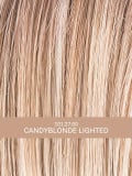 Perruque Delight Mono Part Ellen Wille carré long ondulé en fibre synthétique avec lace front extra long, effet naturel et fémin