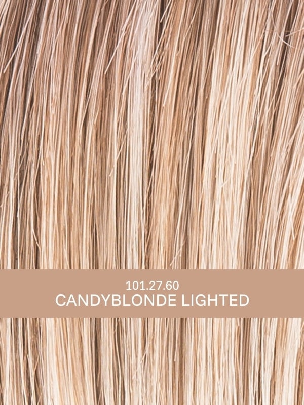 Perruque Delight Mono Part Ellen Wille carré long ondulé en fibre synthétique avec lace front extra long, effet naturel et fémin