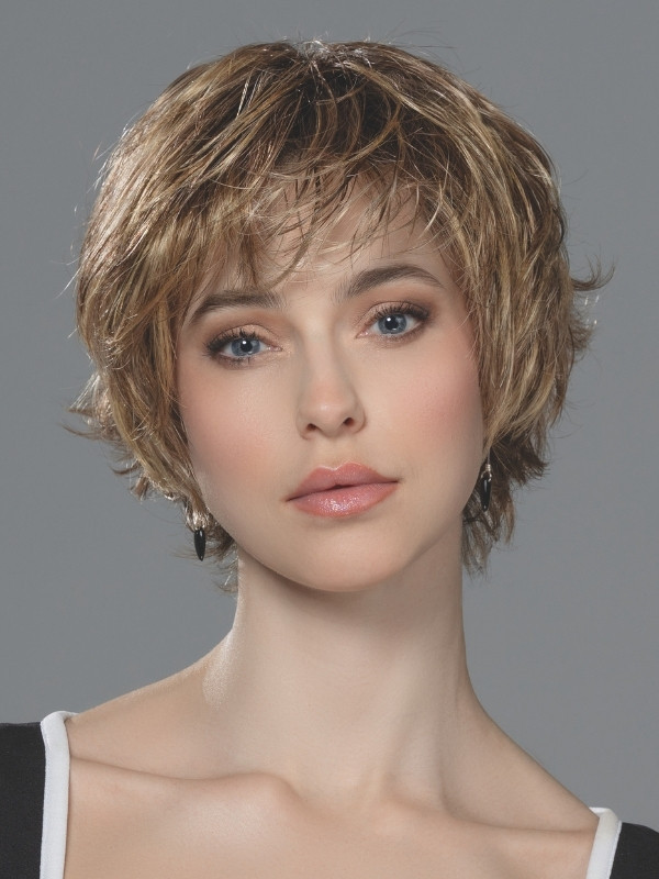 Perruque Raise rooted mix – Coupe courte dégradée volume naturel