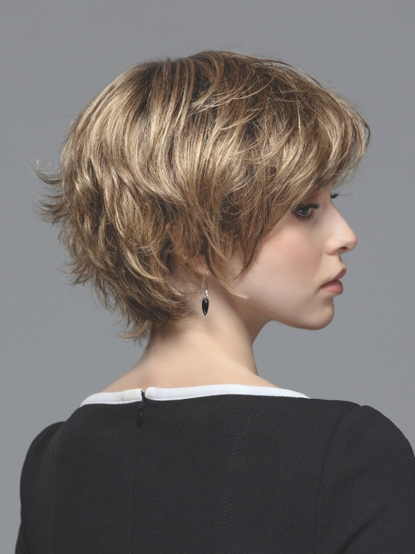 Perruque Raise rooted mix – Coupe courte dégradée volume naturel