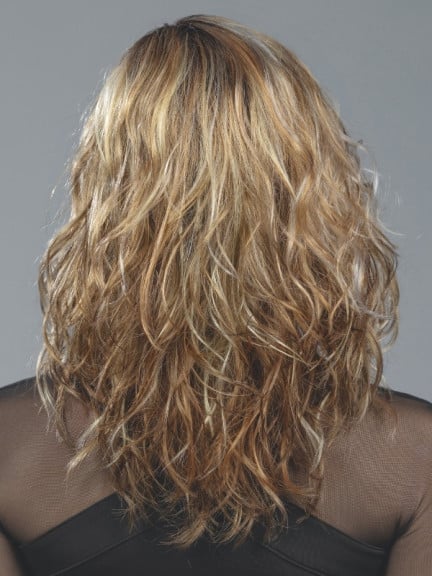 Perruque Touch Mono Part Ellen Wille femme à cheveux longs ondulés, en fibre synthétique avec lace front pour un effet naturel e
