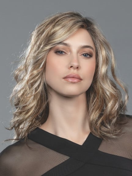Perruque Touch Mono Part Ellen Wille femme à cheveux longs ondulés, en fibre synthétique avec lace front pour un effet naturel e