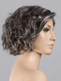 Perruque Turn Mono Part Ellen Wille courte bouclée en fibre synthétique avec lace front et raie semi mono-filament, effet nature