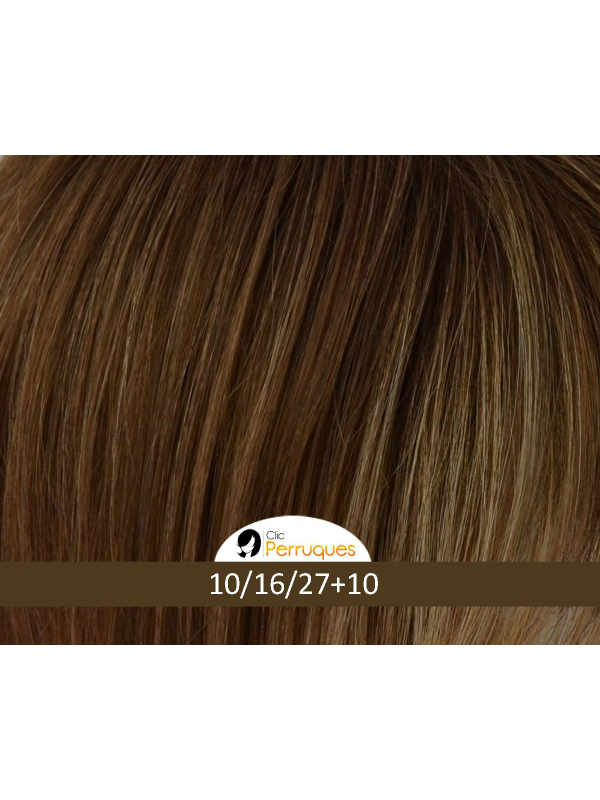 Amelia Mono Lace perruque longue boucles souples frange de cote