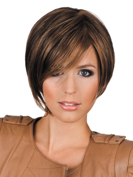 Victoria Mono Lace coupe courte asymetrique frange plongeante style glamour