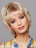 Perruque Fresh Light Gisela Mayer, coupe dégradée effilée en fibre synthétique pour un look féminin, moderne et naturel