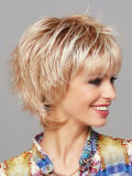 Perruque Fresh Light Gisela Mayer, coupe dégradée effilée en fibre synthétique pour un look féminin, moderne et naturel