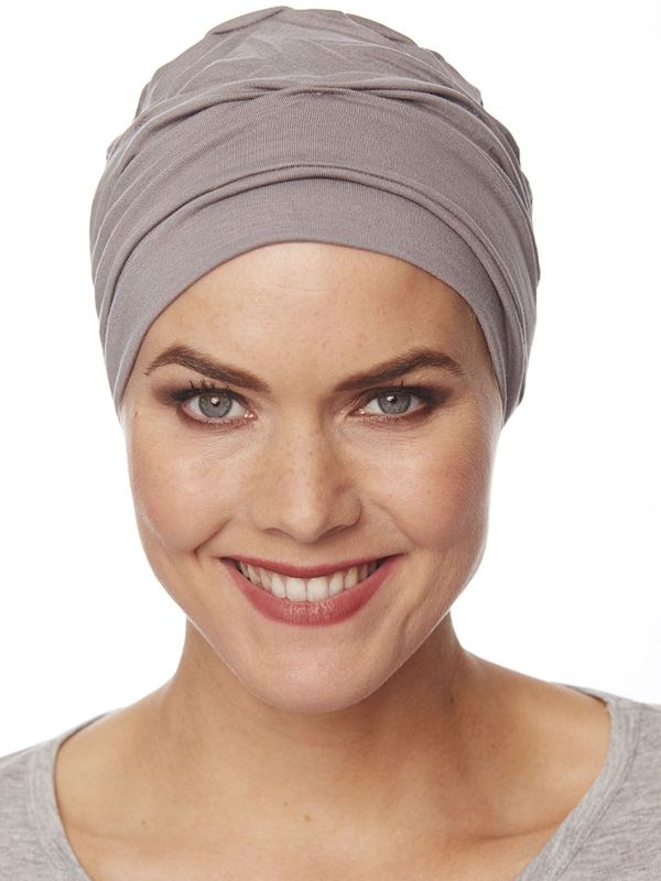 Turban chimio Bahama Gisela Mayer en fibre de bambou, doux, léger et respirant pour un look naturel et discret au quotidien.