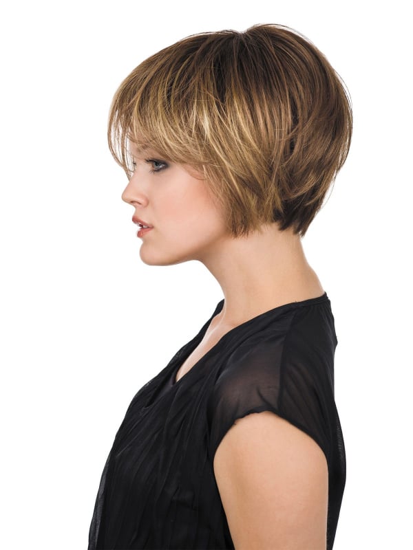 Catwalk A Light Mono Lace Large perruque carré plongeant frange longue et volume naturel