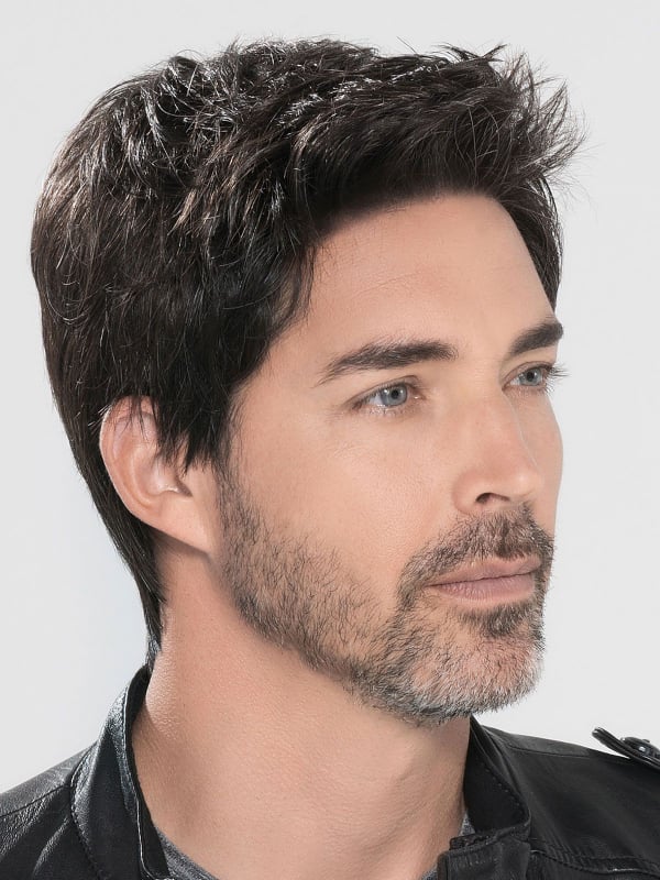 Perruque homme Brad HAIRforMANce avec tulle cinéma, nuque dégradée et coiffage rapide pour un look jeune et dynamique