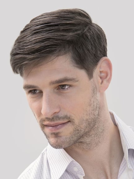 Complement capillaire Jason, raie prononce, cheveux 10-12 cm