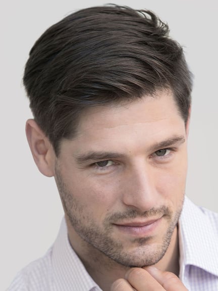 Complement capillaire Jason, raie prononce, cheveux 10-12 cm