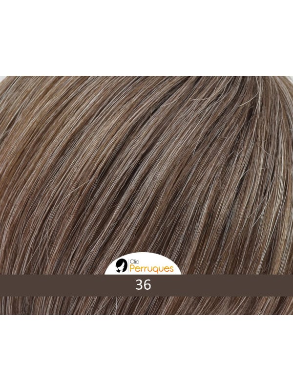 Perruque Fox Mono Deluxe Lace mi-long dégradé : style moderne, volume généreux et confort léger pour un rendu naturel.