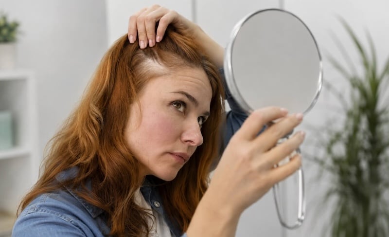 Bestimmte Infektionen und Erkrankungen der Kopfhaut begünstigen ebenfalls den Haarausfall