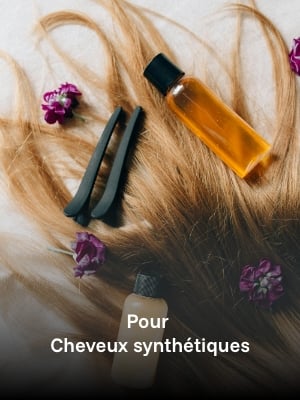 Produit d'entretien pour les cheveux synthétiques
