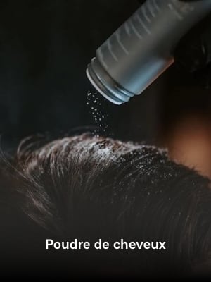 Poudre coiffante pour les hommes