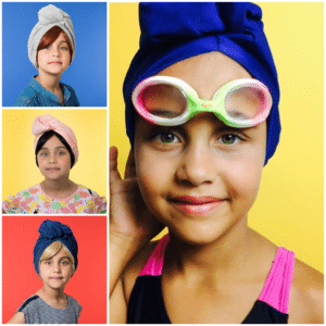 Bonnet de bain, bonnets et franges Les Franjynes pour enfant