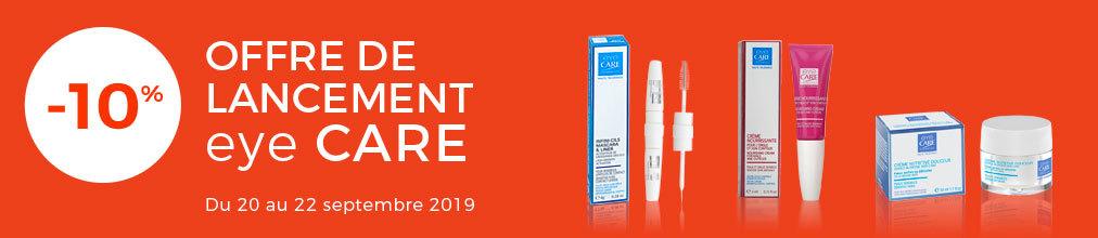 Bandeau de l'offre de lancement Eye Care
